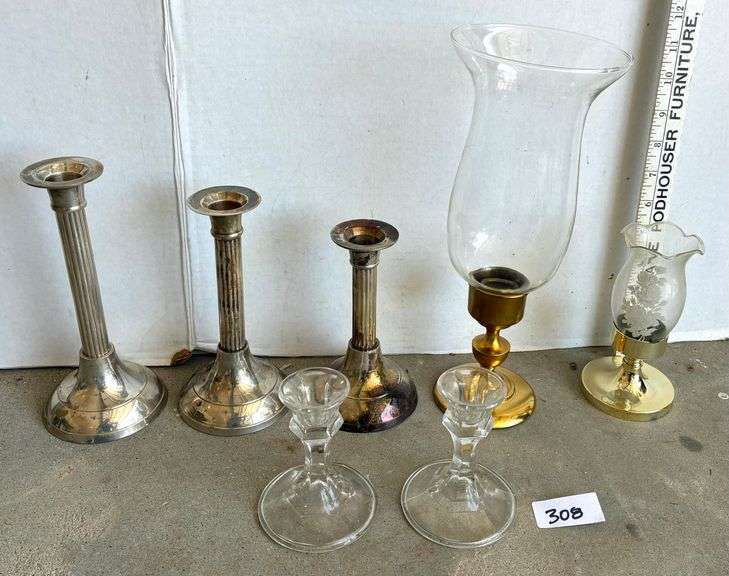 7 pc Candle Sticks and More (Located Garage)