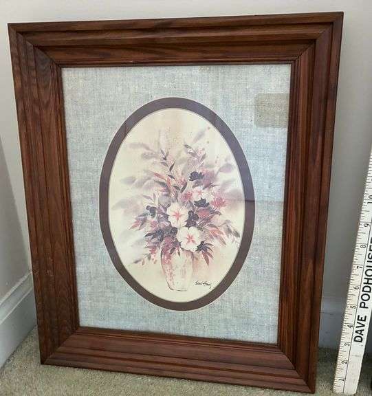2 pc Framed and Signed Art (Located Left Bedroom)