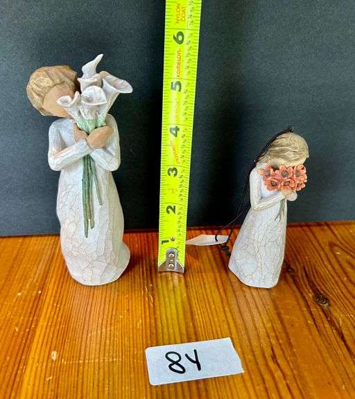 2pc Willow Tree Figurines “Beautiful Wishes” & Surrounded by Love” (Located in Living Room)