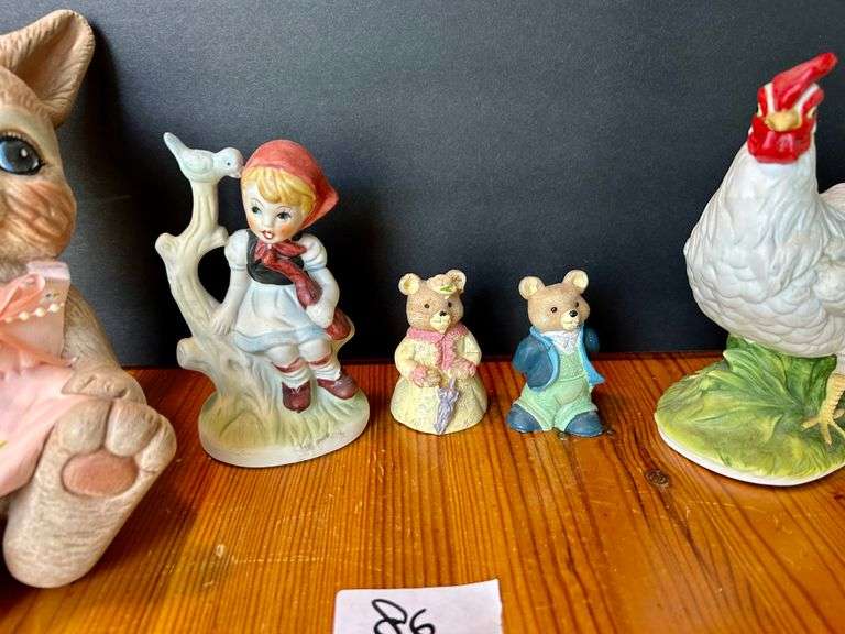 6pc Animal Figurines (Located in Bedroom to the Right)