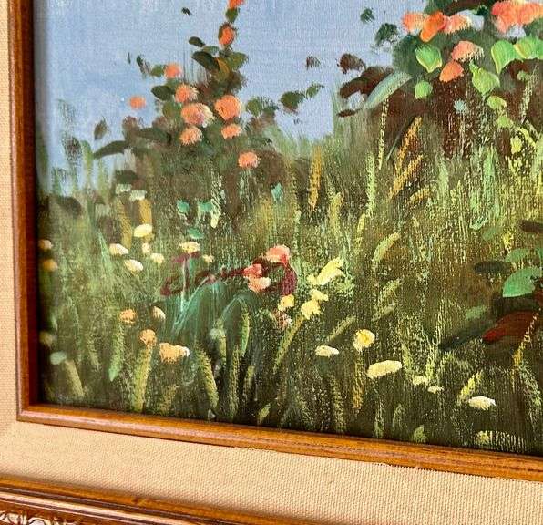 Framed Signed Art 29 1/4”x41 1/4” (Located in Bedroom to the Left)