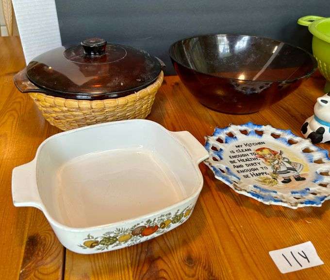 Lot of Baking Dishes, Salt & Pepper Shakers and More (Located in Kitchen)