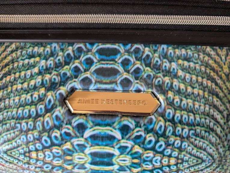 Large Aimee Kestenberg suitcase 19"x11"x30.5"tall and N Girl travel bag (located in ds front bedroom
