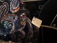 Basket of Cosmetics Bags, Purses, Packing Cubes (Vera Bradley, etc. Located in Living room)