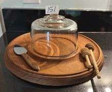 Cheese ball platter, vintage Mikori ware Japannlarge serving tray