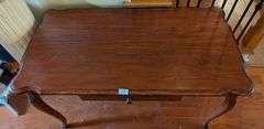 Writing desk with drawer, 47"x24"x30"tall(located in living room)