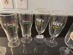 Promotional Pilsner glasses (located in kitchen)