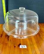 Glass Cake Stand (Located in Kitchen)