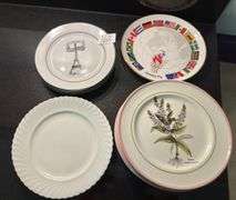 Assortment of 10 plates (located in kitchen)