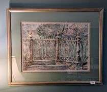 Sterling Everett, framed, signed art, 37" x 30" tall(located in living room)