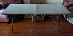 Lifetime table 72"x30"x29"tall(located in living room)
