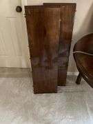 Oval table, 55"x40"x29"tall, (2) leaves 12” (located in upstairs bedroom)