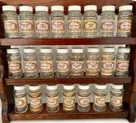 Spice Rack with Spice Jars 15.5”x17 1/4”(Located in Kitchen)