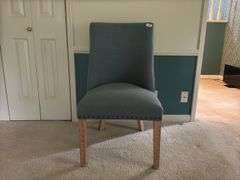 Upholstered chair, 38" tall (located in master bedroom)