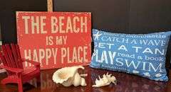 5 pc. Beach decor (located in DS front bedroom)