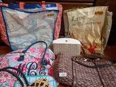10 pc. Purses, tote bags and more (located in front bedroom)