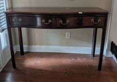 Councill Craftsman 2 drawer entryway table, no key, 57.5"x20"x36"tall(located near front door)