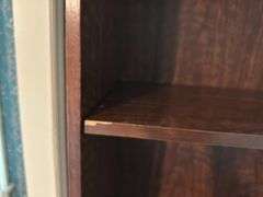 Bookshelf, 31"x16"x77.5"tall, some damage on shelf(located in master bedroom)