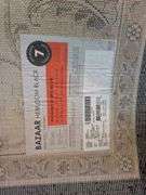 Bazaar Heirloom Black decorative rug, 7'x10' (located in living room)