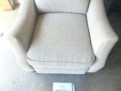 Abbyson Calvin Fabric Tuffed Push-Back Recliner (Located Garage)