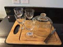 Port and cheese ball set (located in kitchen)