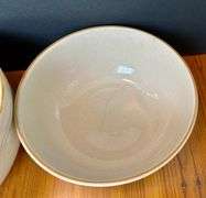7pc Stoneware Mixing Bowls, Cups and More (Located in Kitchen)