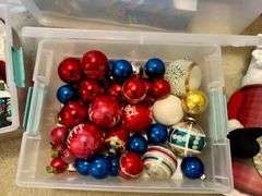 3pc Containers of Christmas Items (Located in Bedroom to the Right)