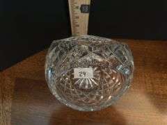 Vintage cut glass crystal basket (located in dining room)