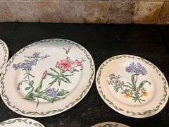 8pc Inter-national “Terrace Blossoms” dishes (stand not included) (located in kitchen)