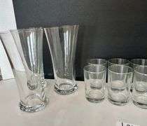 13pc Clear Glass Drinking Glasses (Located in Kitchen)
