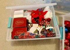 3pc Containers of Christmas Items (Located in Bedroom to the Right)