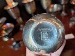 16 pc. Variety lot of silver plated goblets, 3 are De Uberti made in Italy, 1 Pewter Jefferson cup 2