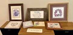 8pc Wall Decor (Located in Bedroom to the Left)