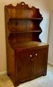 Cupboard Stepback Hutch 75”x37.5”x22 3/8” (Contents Not Included) (Located in Bedroom to the Left)