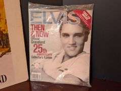 2 pc. Gone with the Wind Movie poster and Elvis magazine(located at front door)