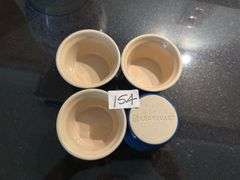 Vintage ginger jar, set of 8 small plates, set of 4 ramekins (located in kitchen)