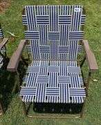 2 pc Collapsable Metal Frame, Plastic Arm, Outdoor Chairs (Located Garage)