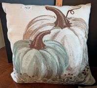 4 pc.Fall decorative pillow and 84" long window panels (located in DS back bedroom cabinet)