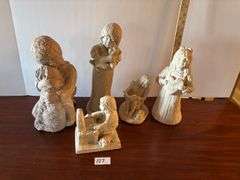 5 pc Clay Children Statues (Located in ds back room)