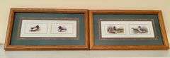 2pc Framed Duck Art 9 1/4”x17 3/8” (Located in Living Room)