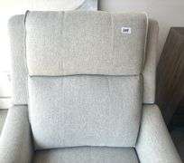 Abbyson Calvin Fabric Tuffed Push-Back Recliner (Located Garage)