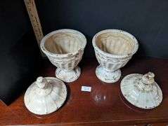 2 pc. Decorative urns(located in ds back bedroom)