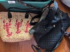 Bin of Totes and Purses (Located in Living Room)