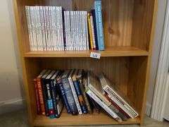2 Shelf Lot of Books and Crossword Puzzle Books (Located in Bedroom to the Right)