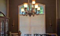 Pair of vintage decorative plate holders, 28" tall(located in dining room)