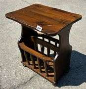 Magazine Side Table, 20 1/4”X14 3/4”X23 3/4” (Has Scratches) (Located Garage)