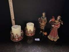 Thanksgiving decor, including candle holders (located in dining room)