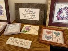 8pc Wall Decor (Located in Bedroom to the Left)
