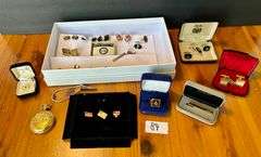 Jewelry Lot of Pins, Money Clips and More