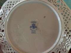 11 pc Misc Decorative Plates, Stands not Included, Crack on Small Plate (Located in ds back room)
